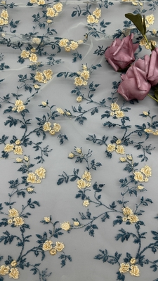 Bunt floral besticktes 100% Polyester Elegant für Partykleider