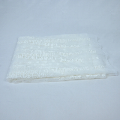 Weiße Breite Tulles Mesh Embroidery Wedding Dress Fabric 125cm